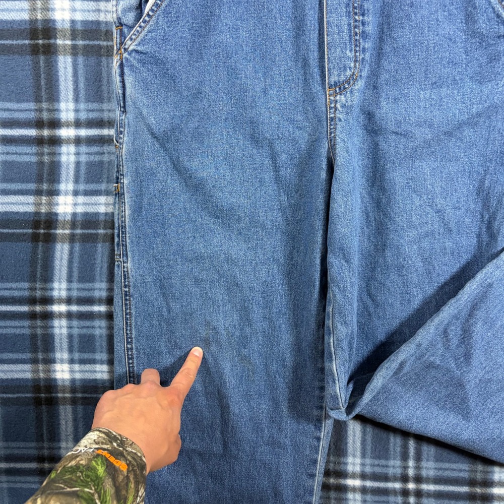 Vintage Disney Winnie the Pooh Tigger Denim Overalls Medium Blue Cotton Blitzz - Picture 6 of 8